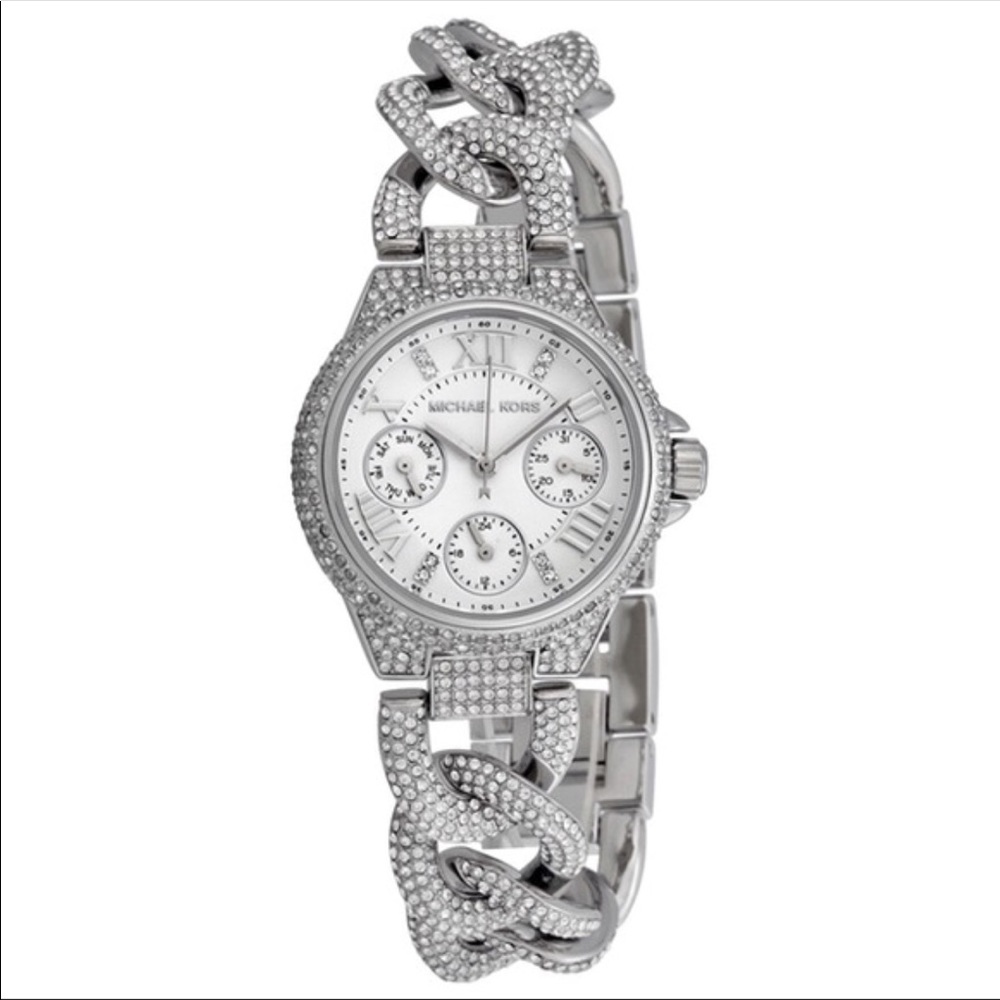 Mk Silver Bling Watch